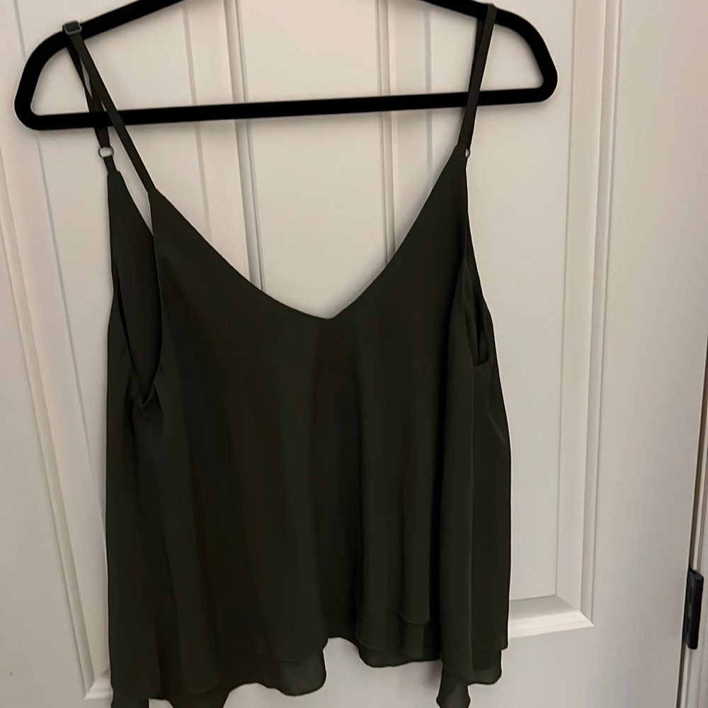 Green Flowy Tank
